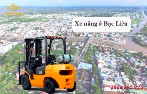 Xe nâng ở Bạc Liêu được sử dụng nhiều trong các kho, xưởng