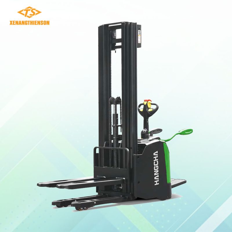 Xe nâng tay điện chui cont pin lithium