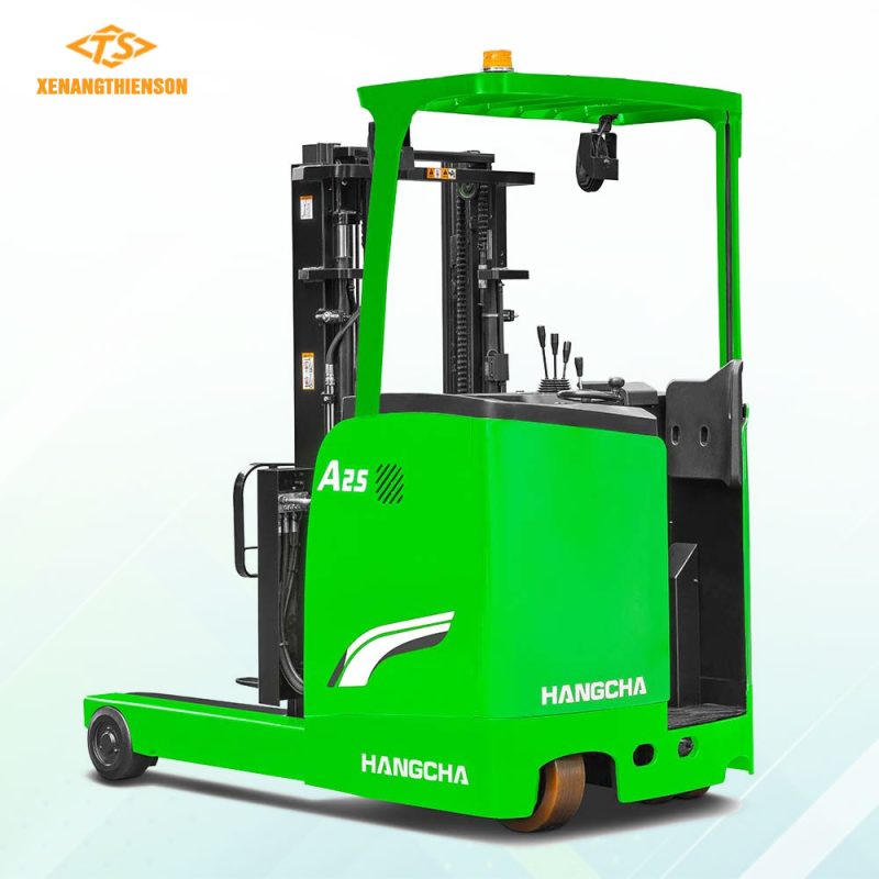 reach truck đứng lái 2 đến 2.5 tấn pin lithium