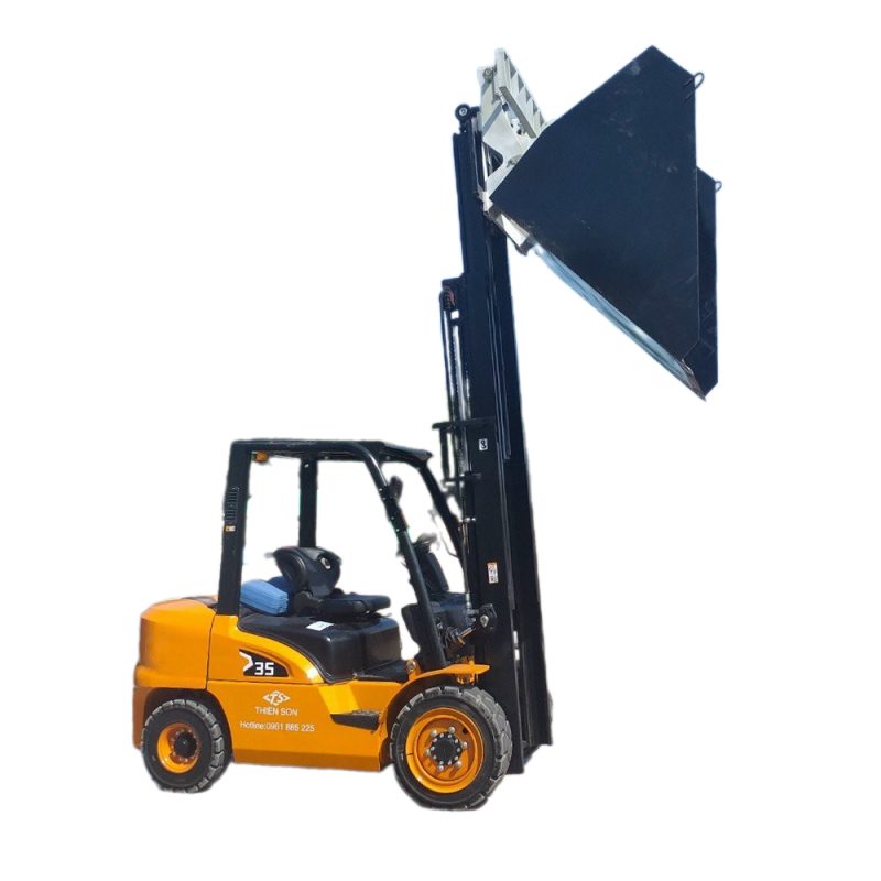 xe nâng xúc lật